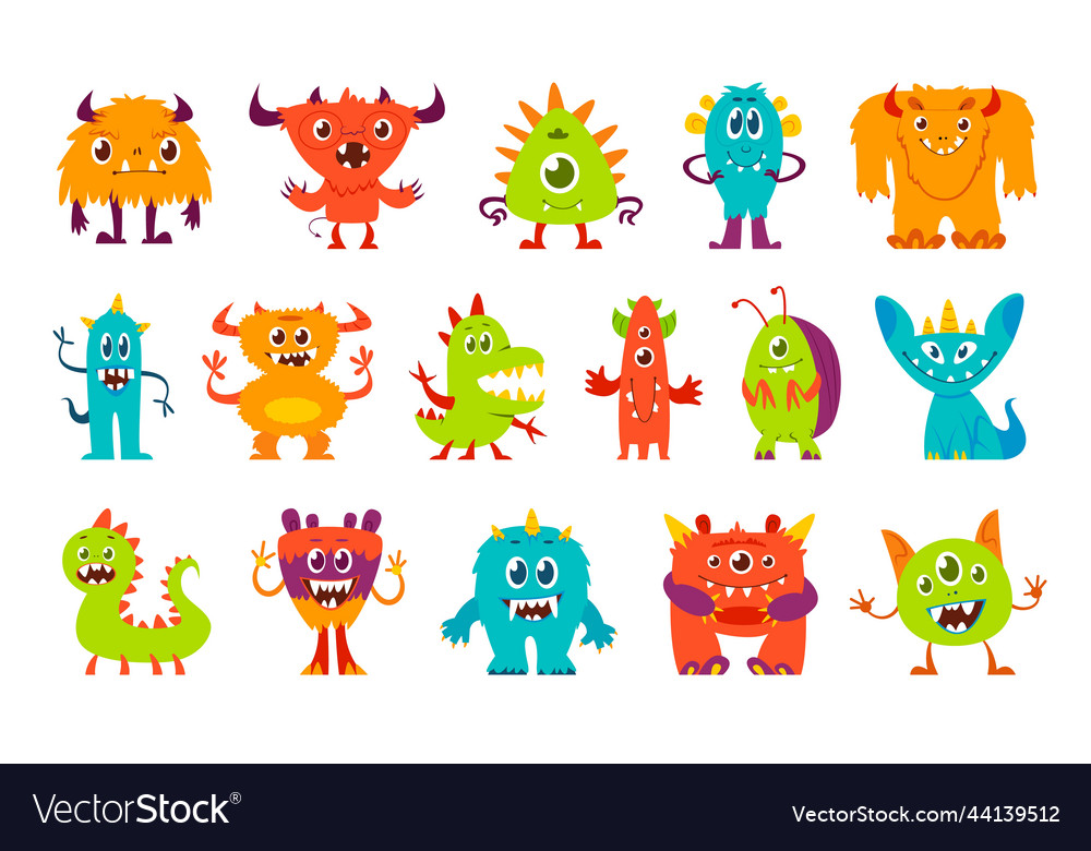 Funny Monster Halloween Cartoon