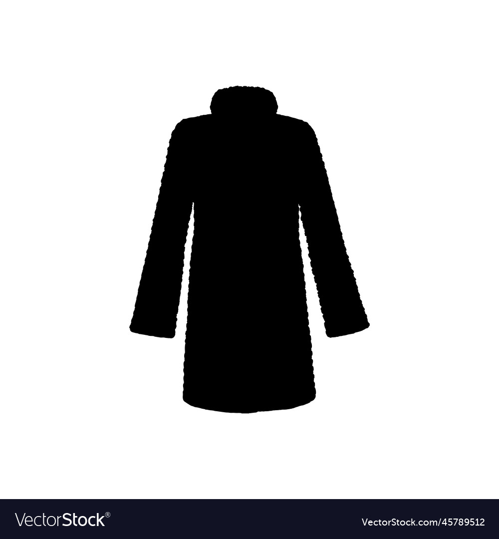 Fur coat icon simple style coat big sale Vector Image