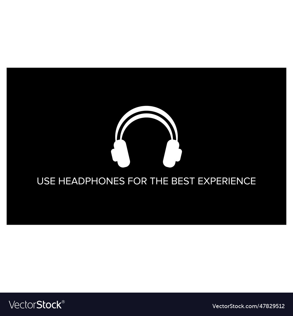 Headphones experience intro symbol design