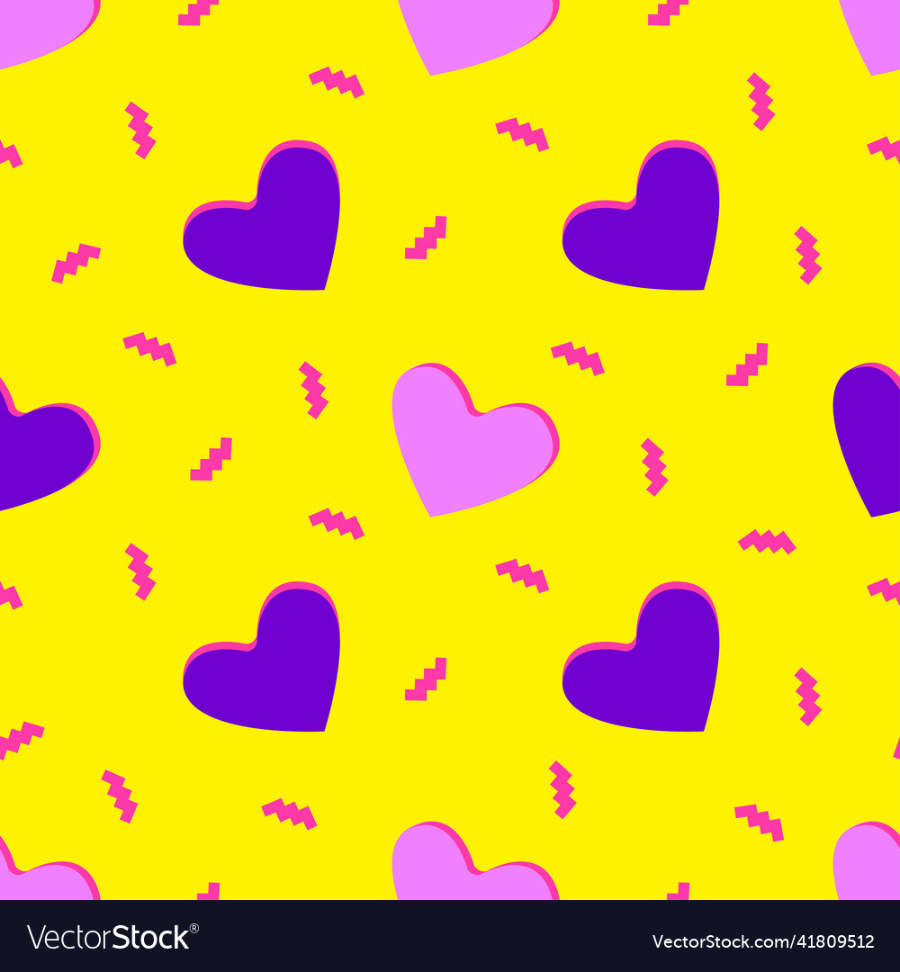 Memphis Heart Pattern