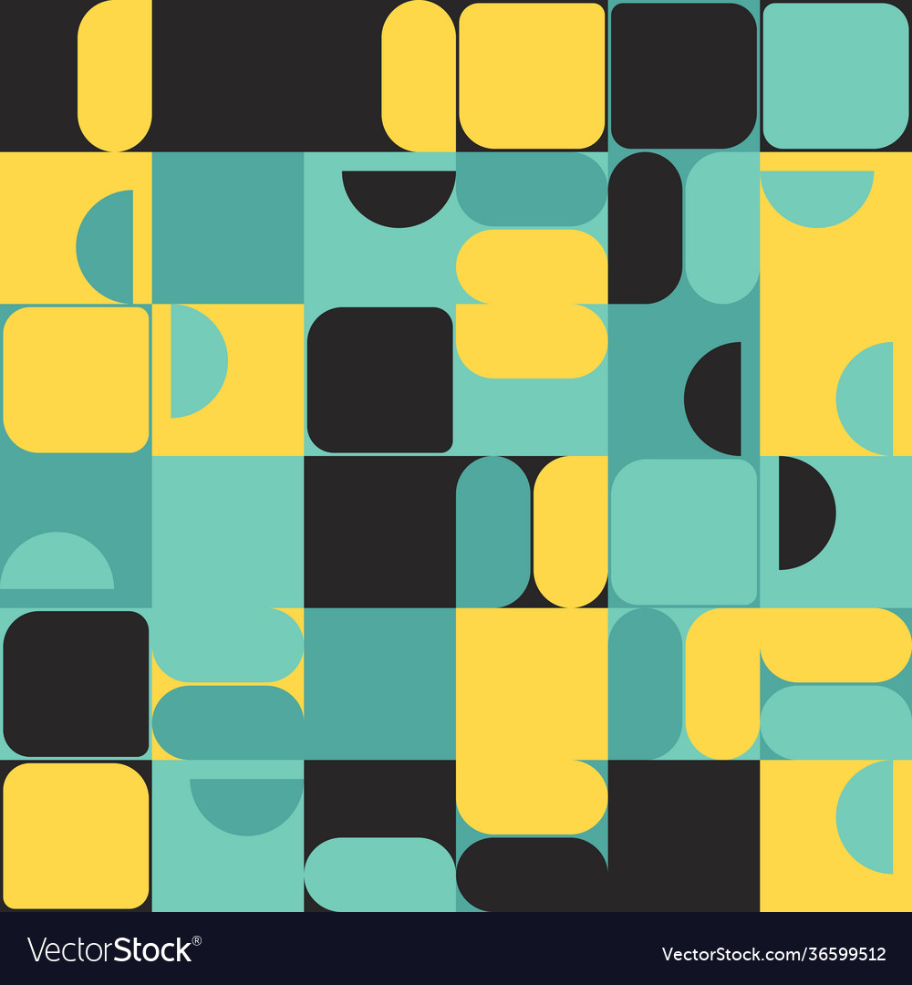 Mosaic abstract pattern design vector image Mosaic abstract pattern design