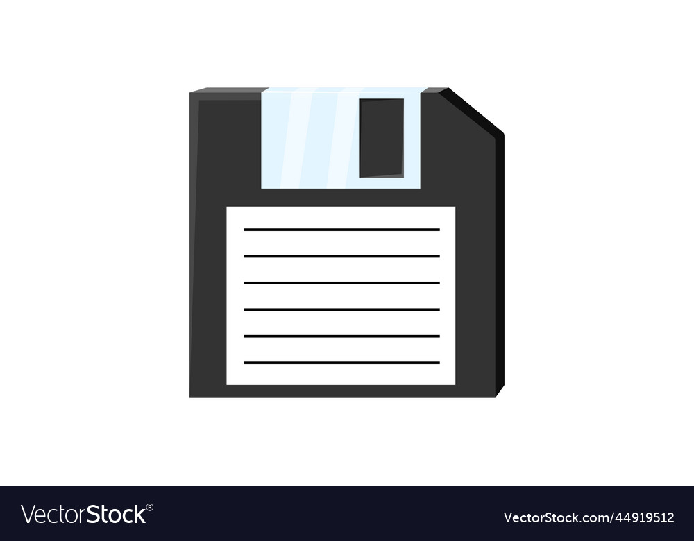 Old retro vintage isometry floppy disk