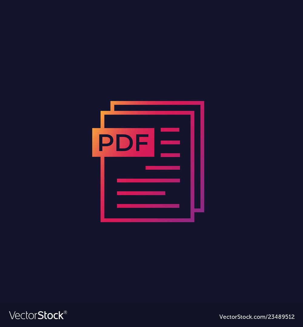 Pdf document icon for web and apps