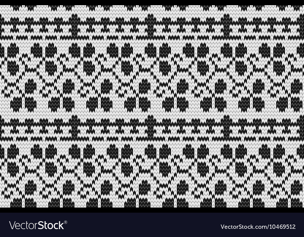 Seamless knitted pattern