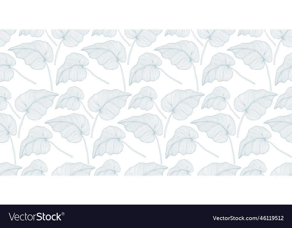 Seamless pattern with palm leaves