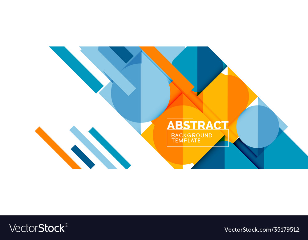 Simple circles and triangles abstract background Vector Image Simple circles and triangles abstract background