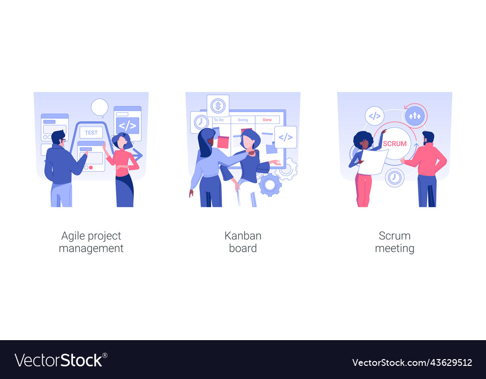 Software development planning isolated concept