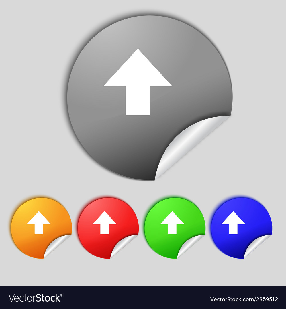 This side up sign icon fragile package symbol set