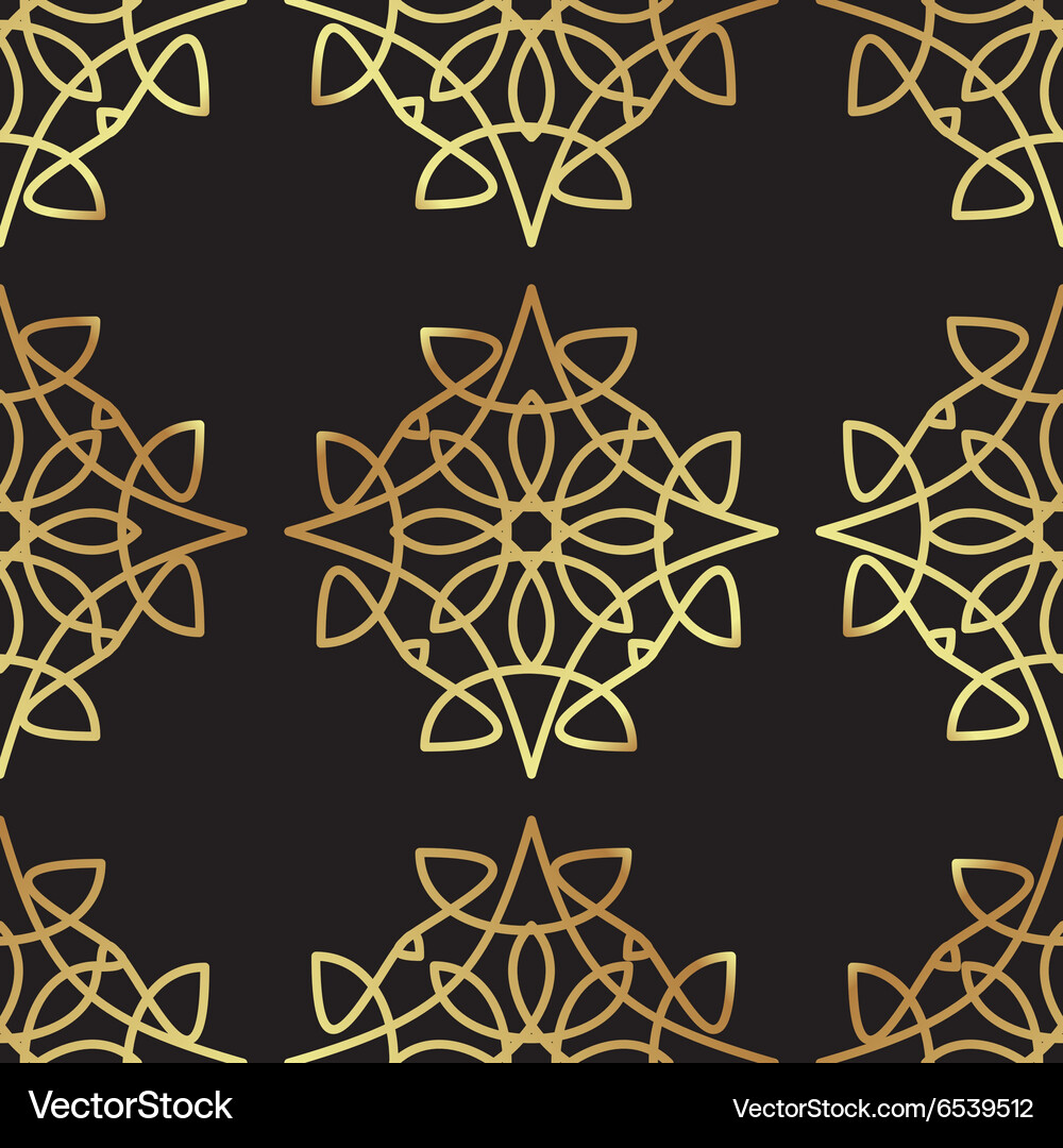 Gold Art Deco Wallpaper