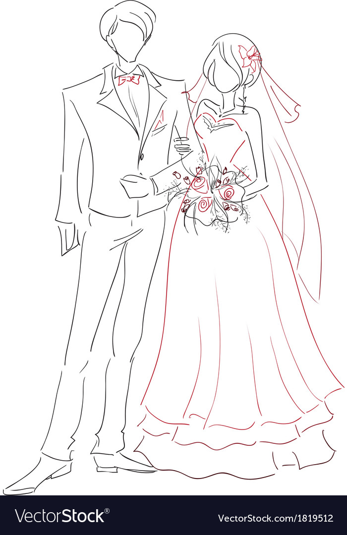 Wedding Sketch Illustration 6110024 Vector Art At Vecteezy, 59% OFF