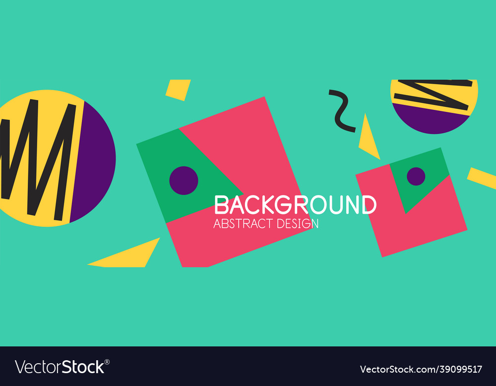 Abstract background blocks lines triangles vector image Abstract background blocks lines triangles