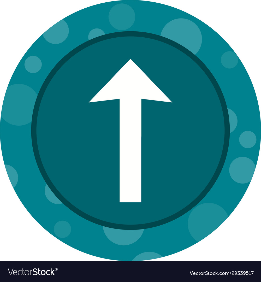 Beautiful up arrow glyph icon