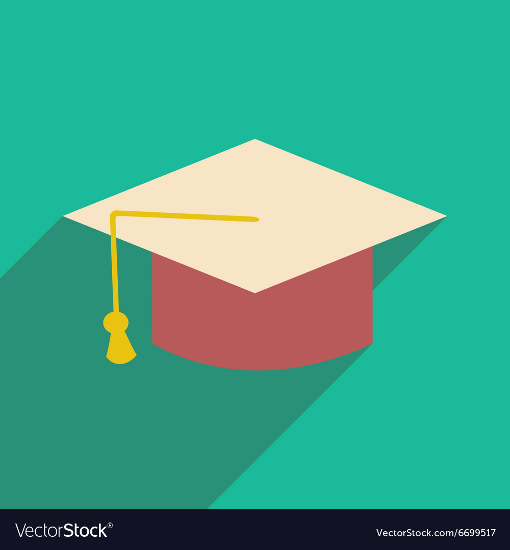Flat with shadow icon and mobile application