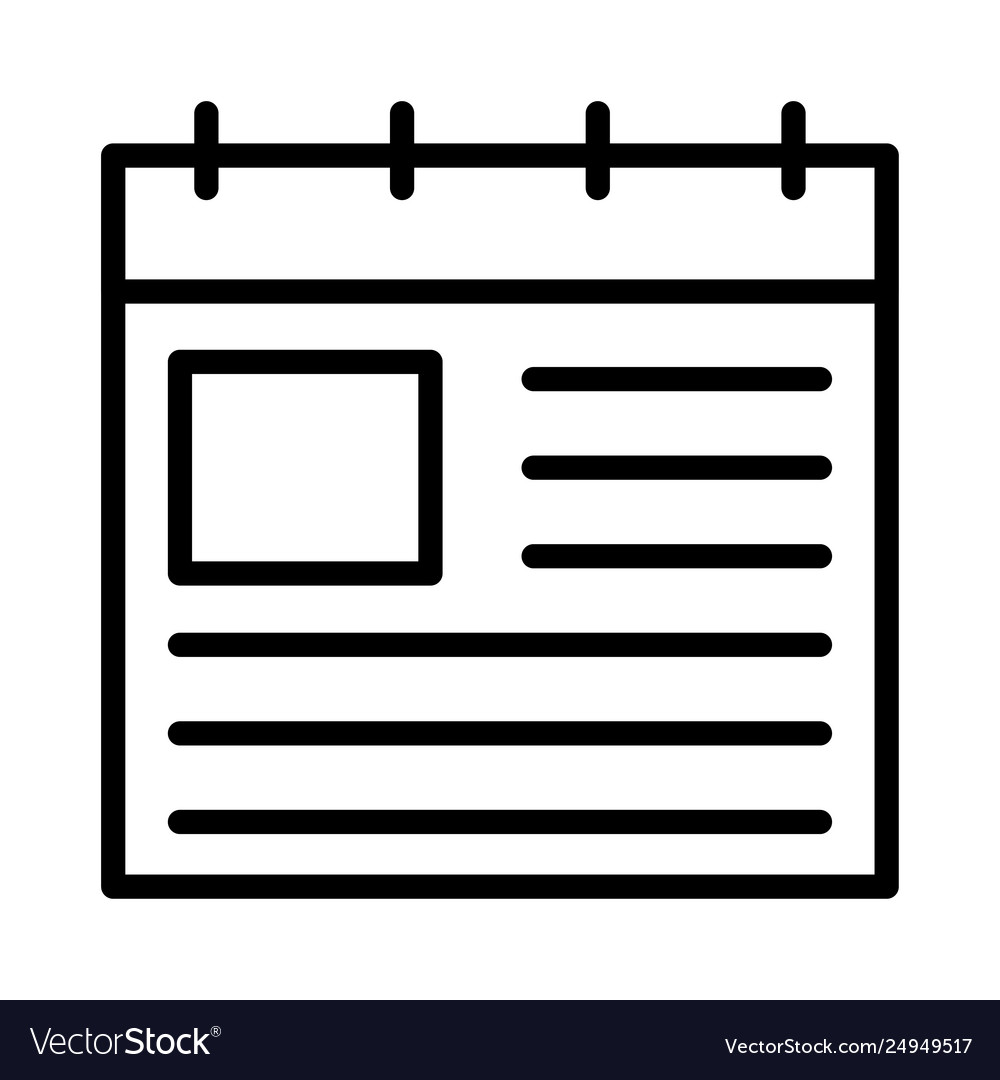 Notebook vector image Notebook