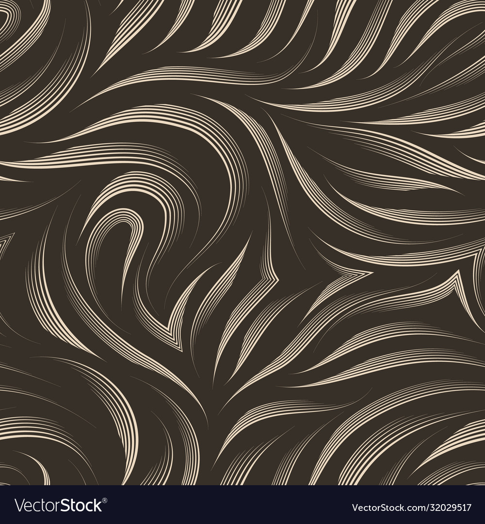 Seamless pattern smooth lines drawn vector image Seamless pattern smooth lines drawn
