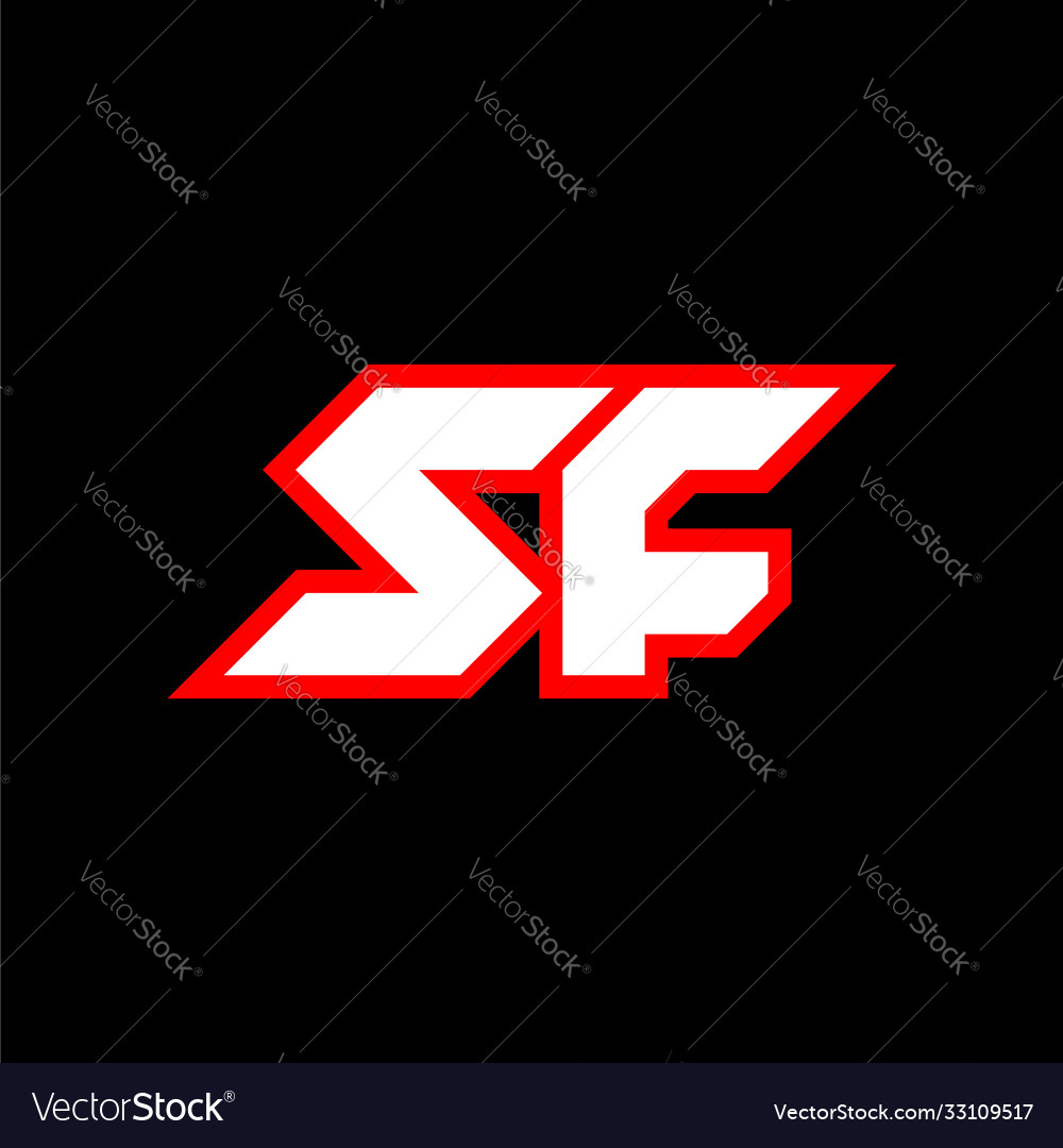 Sf logo design initial letter