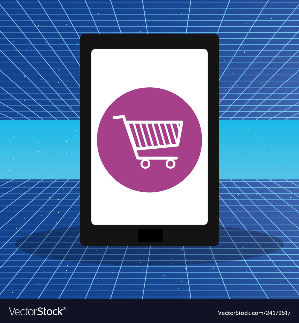 Tablet with shopping cart app