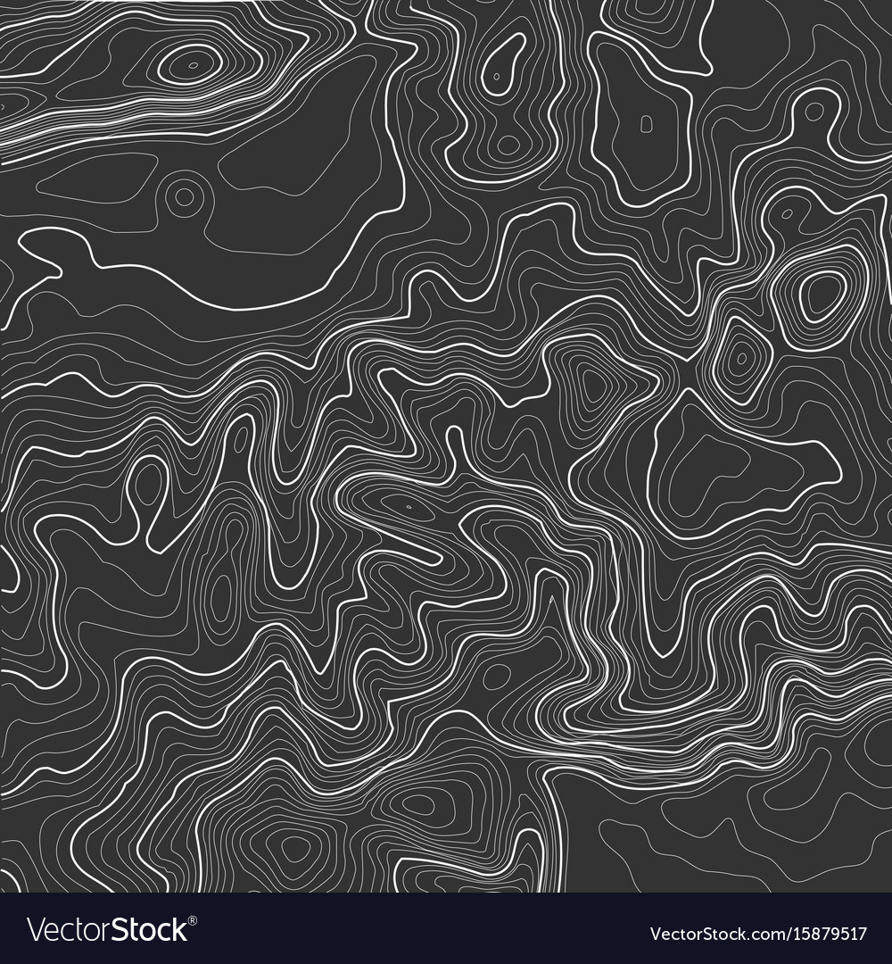 Topographic map background with space for copy Vector Image