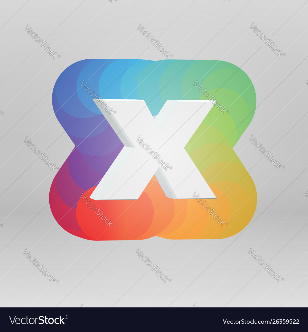 3d character from a fontset with colorful vector image 3d character from a fontset with colorful