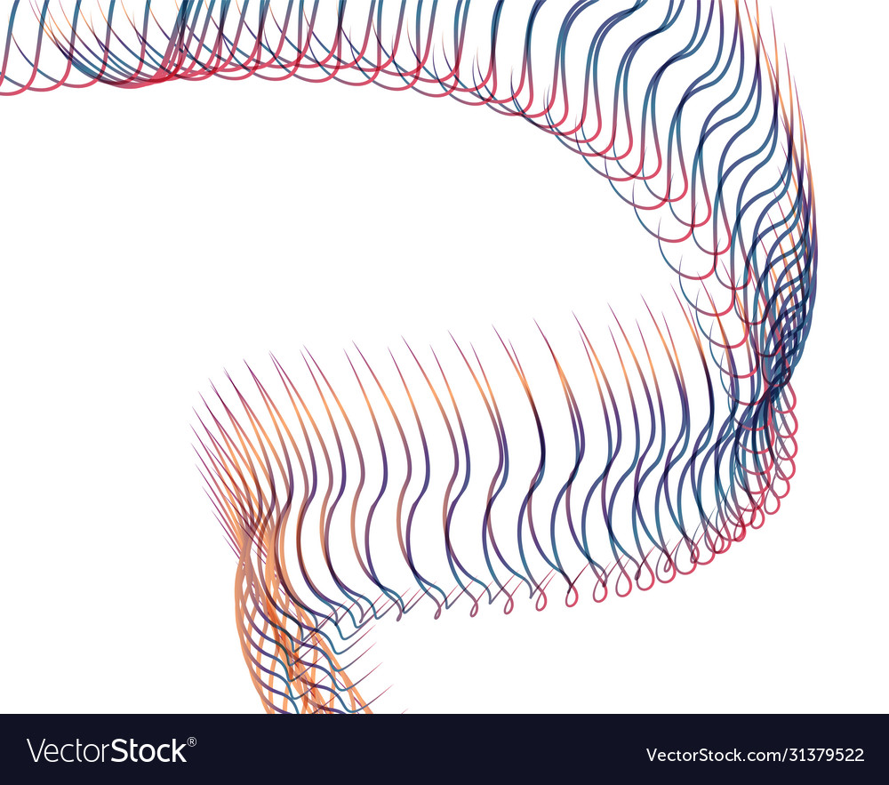Abstract background blend wave line design vector image Abstract background blend wave line design