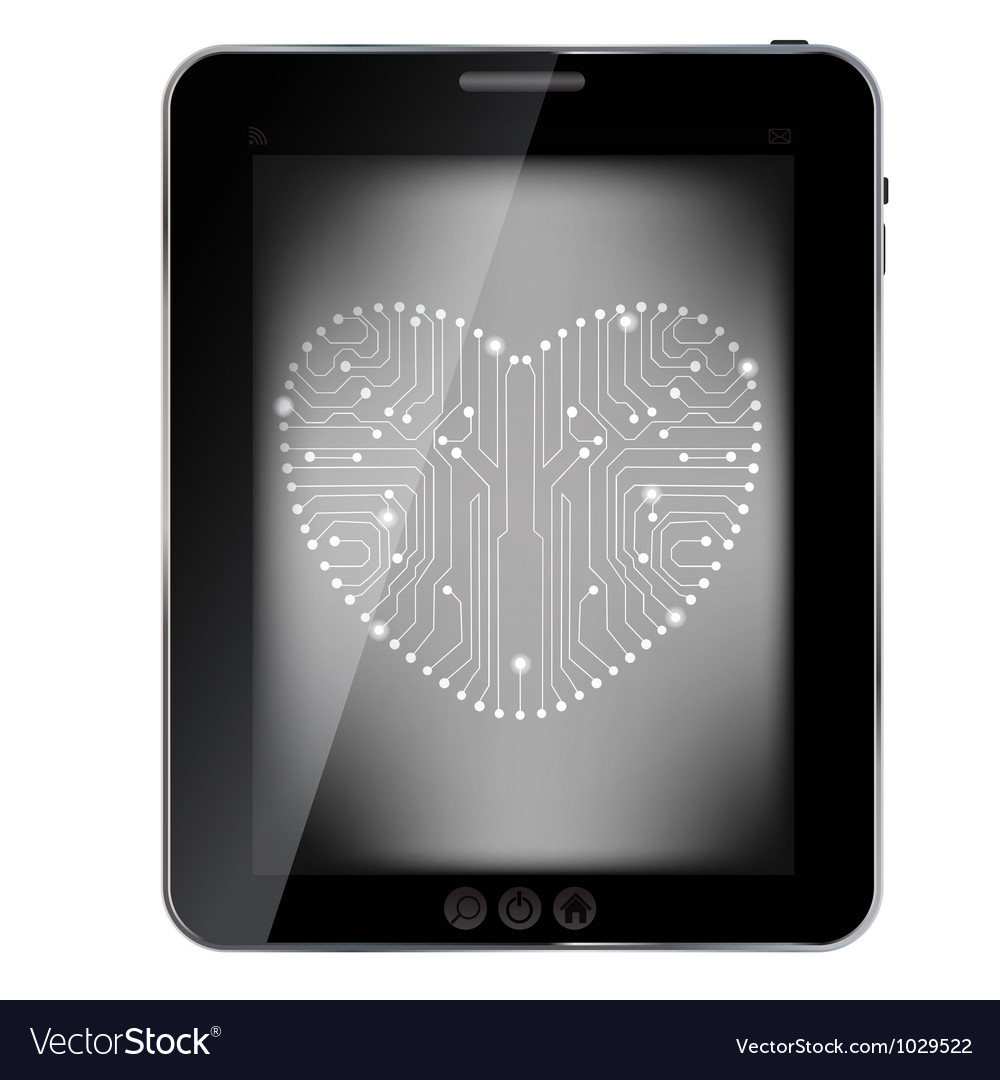 Circuit board with in heart shape pattern