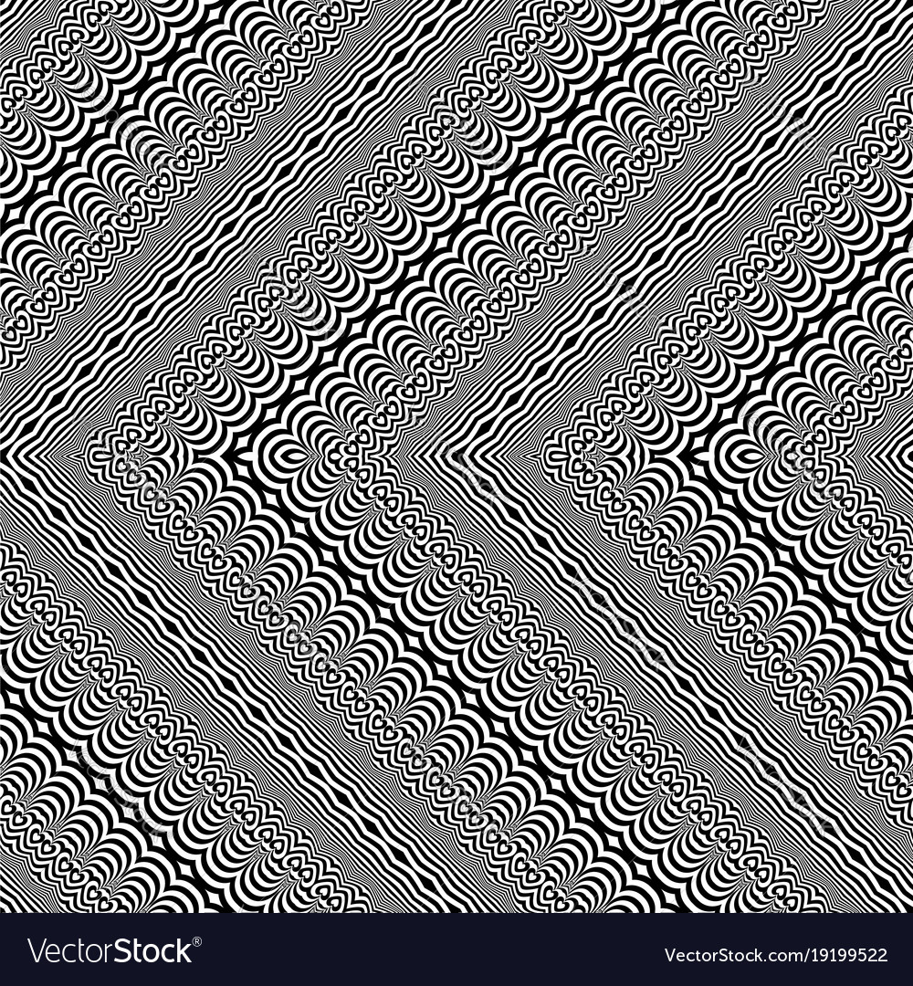 Design seamless monochrome zigzag pattern