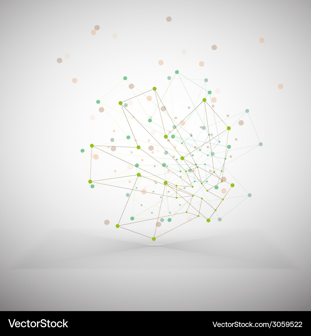 Molecule structure gray background Royalty Free Vector Image