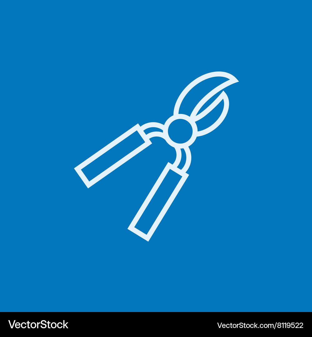 Pruner line icon Royalty Free Vector Image - VectorStock