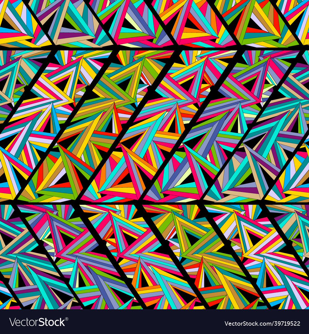 Seamless background with geometric pattern shape vector image Seamless background with geometric pattern shape