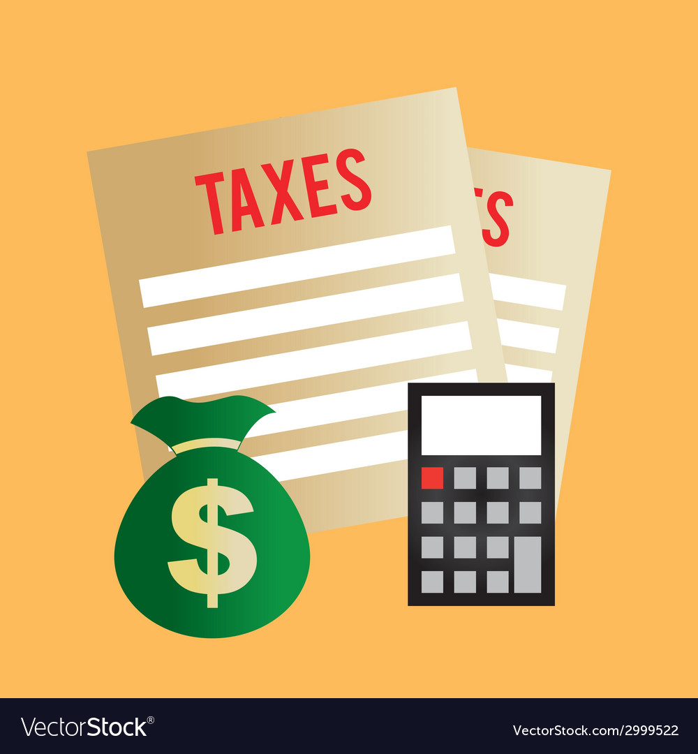 Taxes design Royalty Free Vector Image - VectorStock