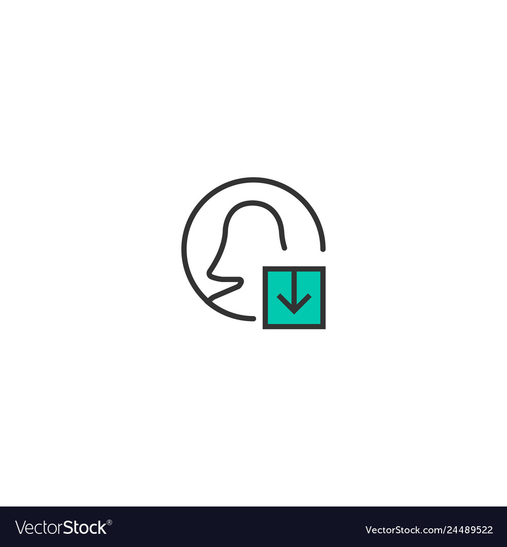 User icon design interaction vector image User icon design interaction