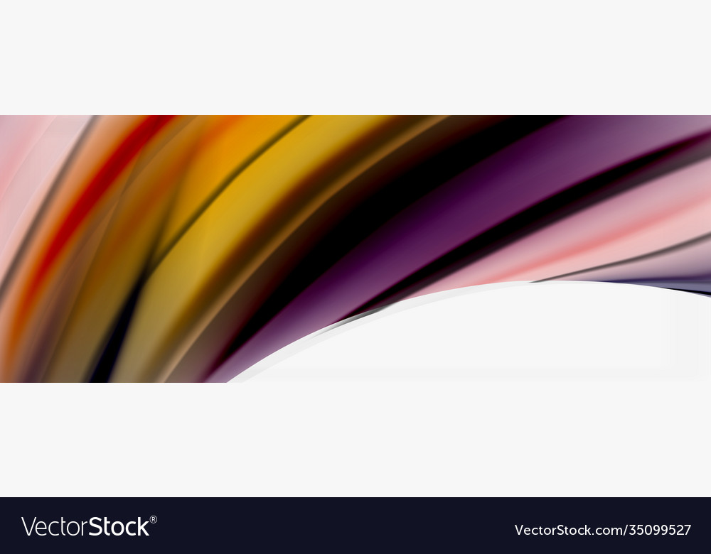 Abstract background smooth flowing lines blurred vector image Abstract background smooth flowing lines blurred