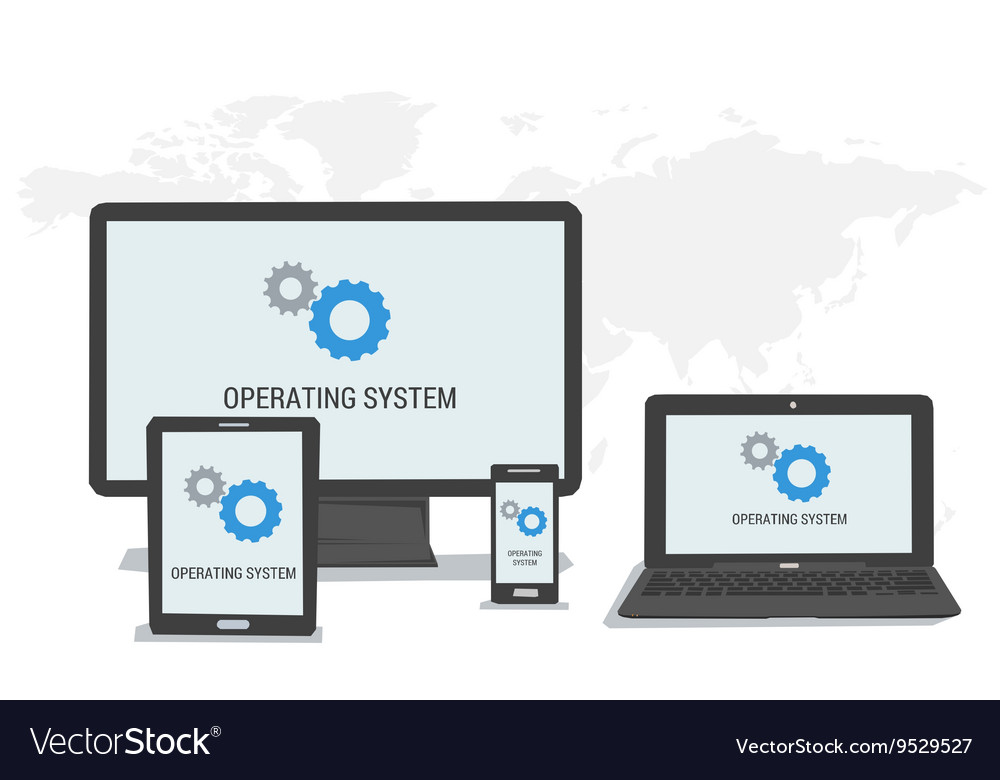 Concept operating system on different devices