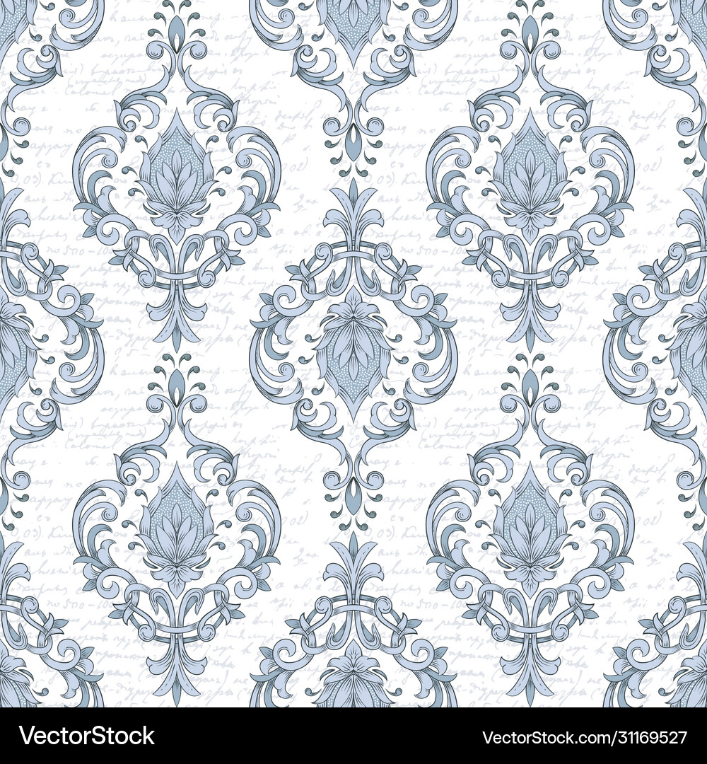 Damask seamless pattern element classical Vector Image
