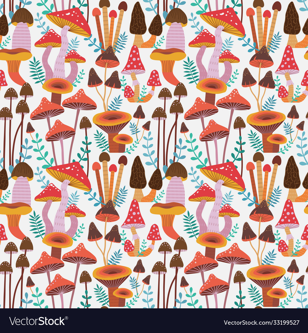 Forest Mushroom Pattern