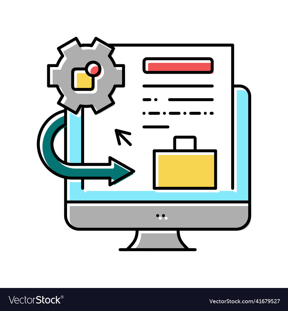 Integration system color icon