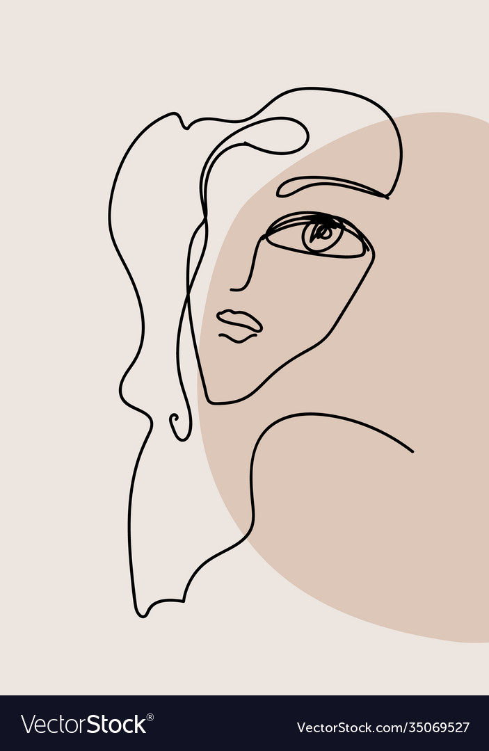 minimalist portrait painting