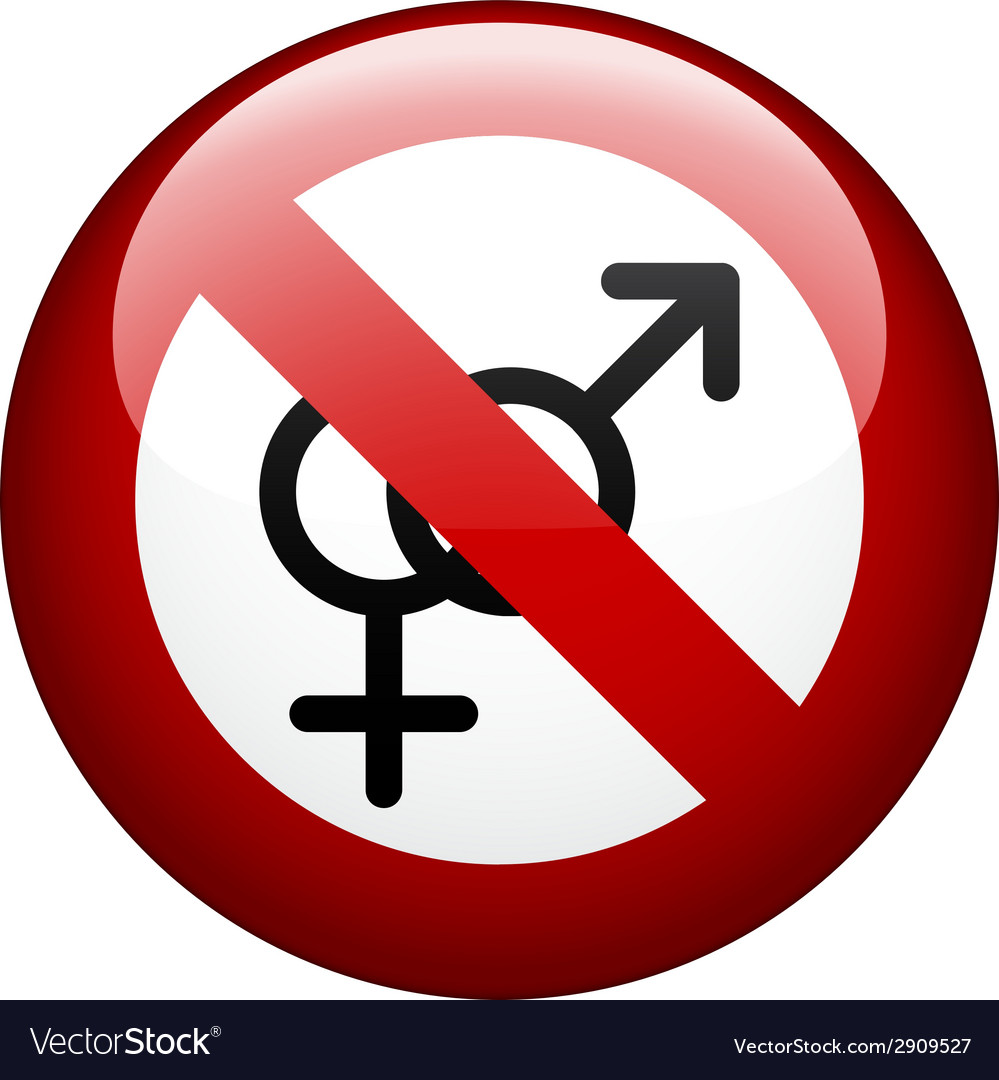 No Sex Mark Royalty Free Vector Image Vectorstock