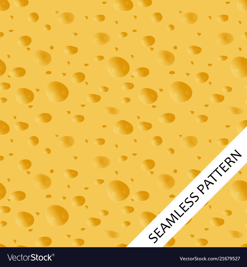 Seamless pattern with texture of the cheese vector image Seamless pattern with texture of the cheese