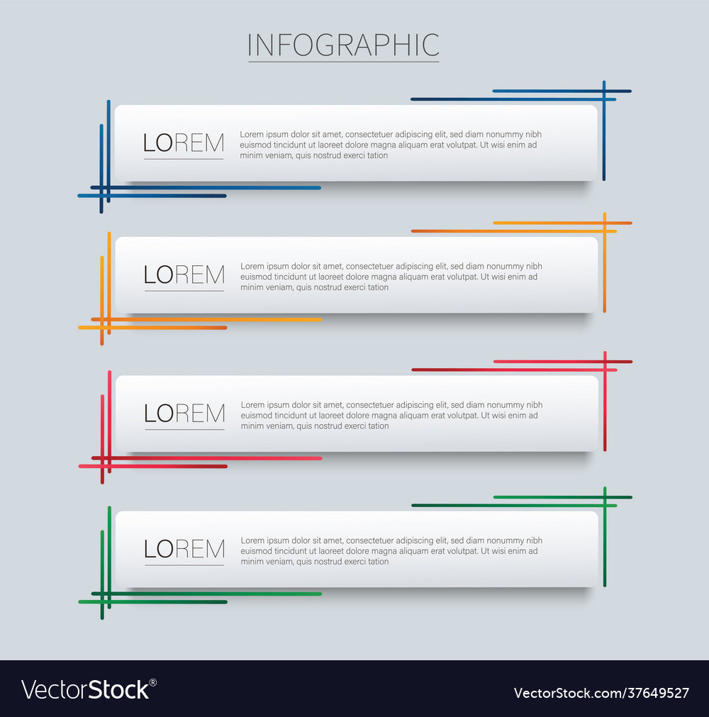 Set modern square isolated color frame template vector image Set modern square isolated color frame template