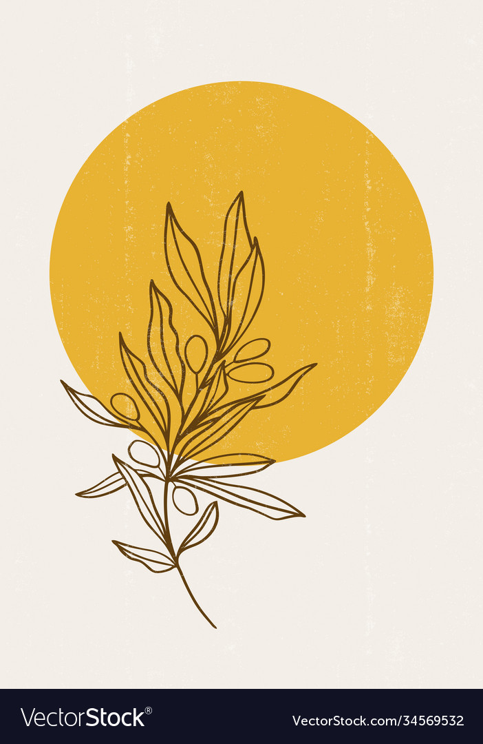 Abstrakter Sonnendruck boho minimalistische gedruckte Wand vector image Abstrakter Sonnendruck boho minimalistische gedruckte Wand