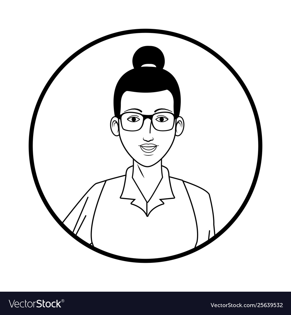 Businesswoman avatar cartoon character profile vector image Businesswoman avatar cartoon character profile