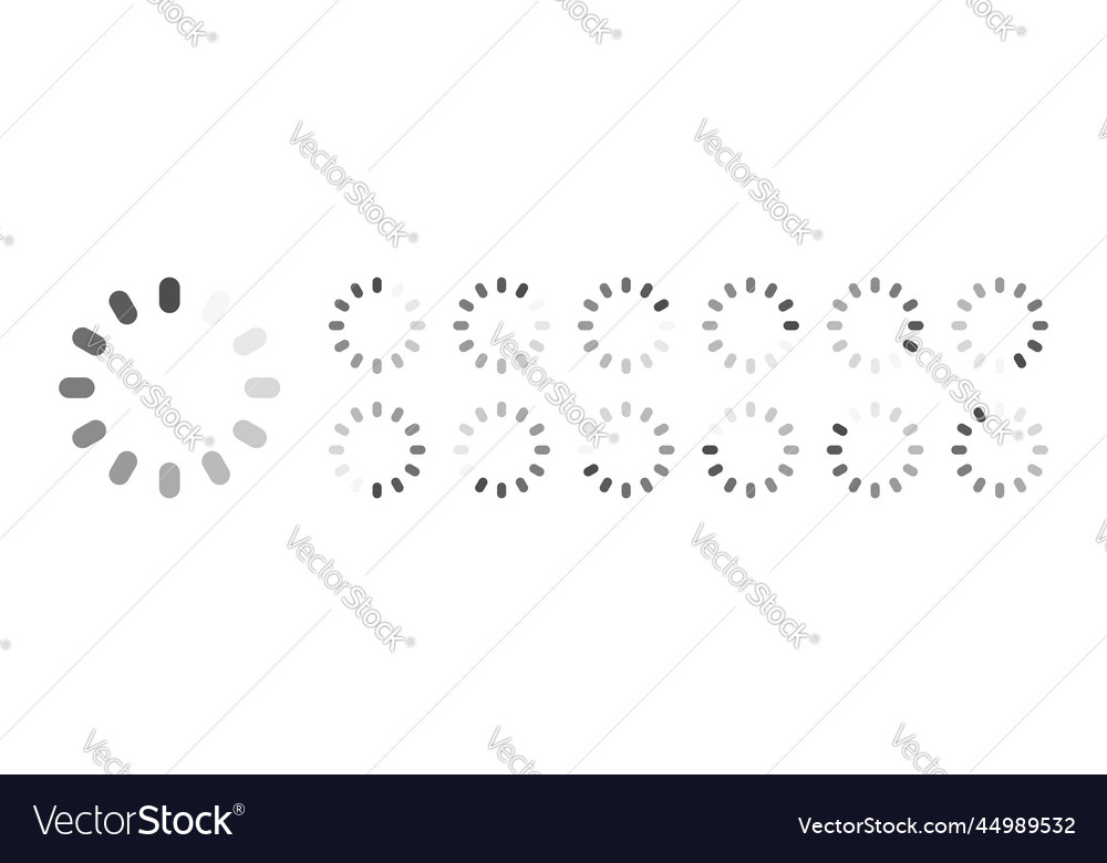 Circular loading buffering icons