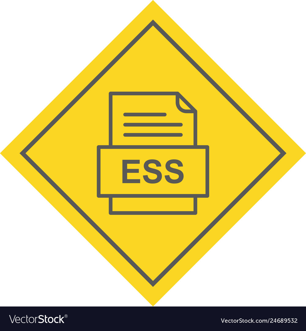 Ess file document icon