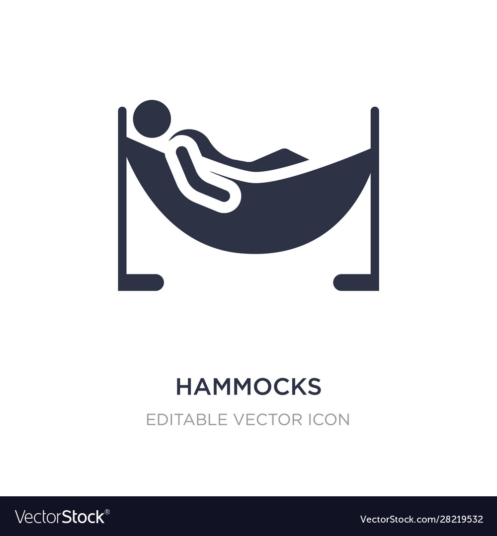 Hammocks icon on white background simple element