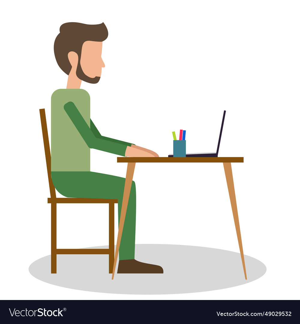 Print image of working man