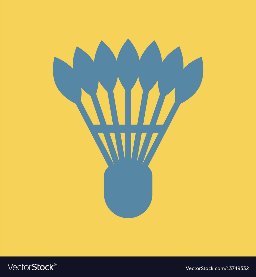 Shuttlecock badminton Royalty Free Vector Image