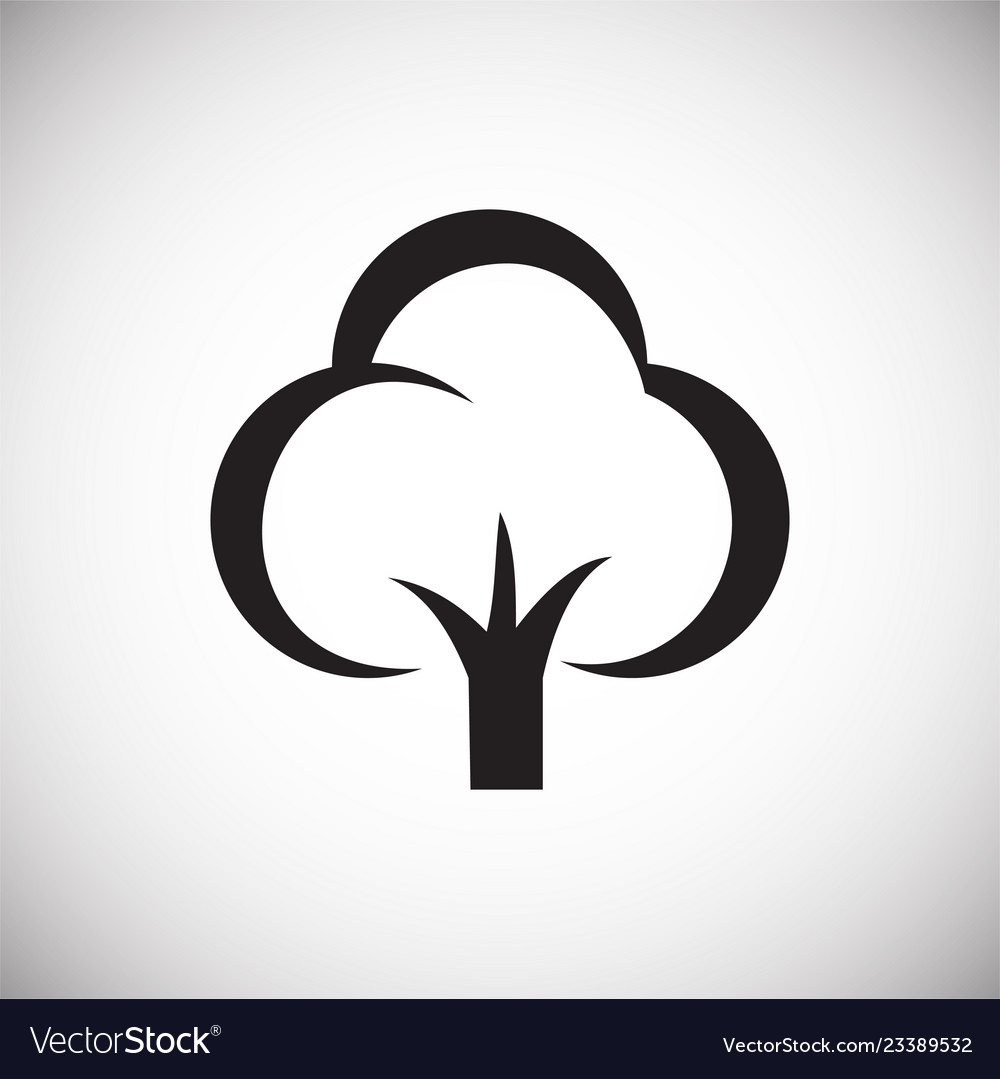 Tree icon on white background for graphic and web vector image Tree icon on white background for graphic and web