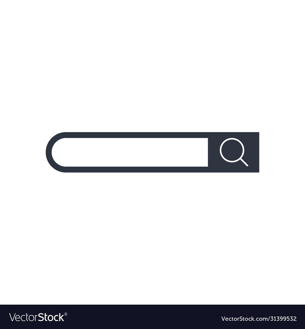 Web page site search window concept flat design