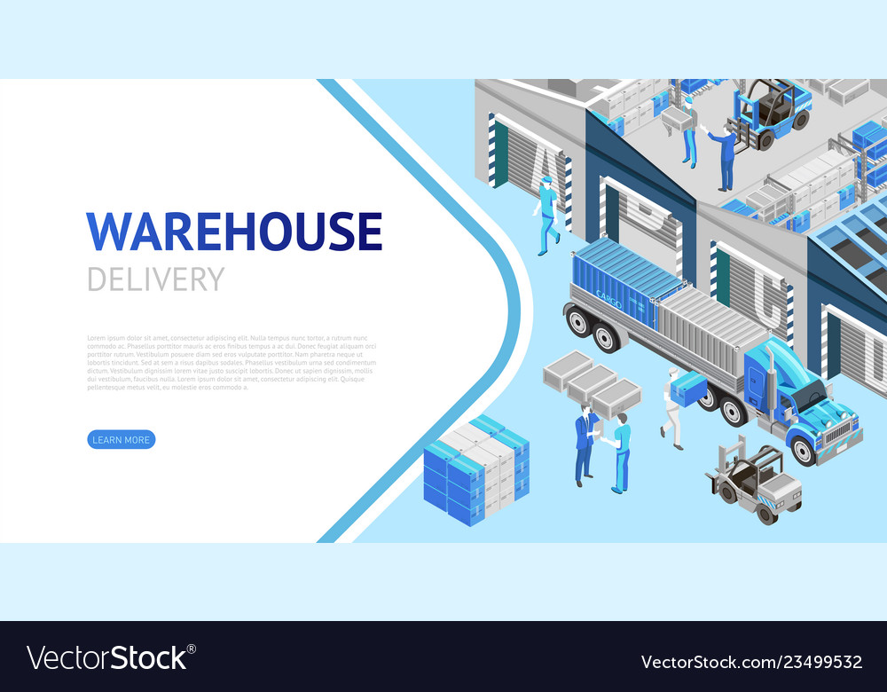 Webpage of warehouse delivery information